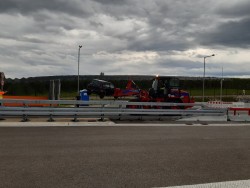 Abtransport eines verunfallten PKW