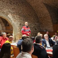 Andre Maier vom OV Meersburg richtet Grußworte aus